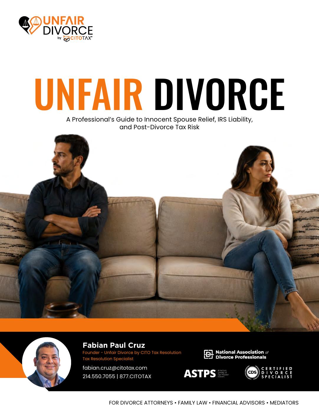 The Unfair Divorce Tax Relief Guide: Free eGuide